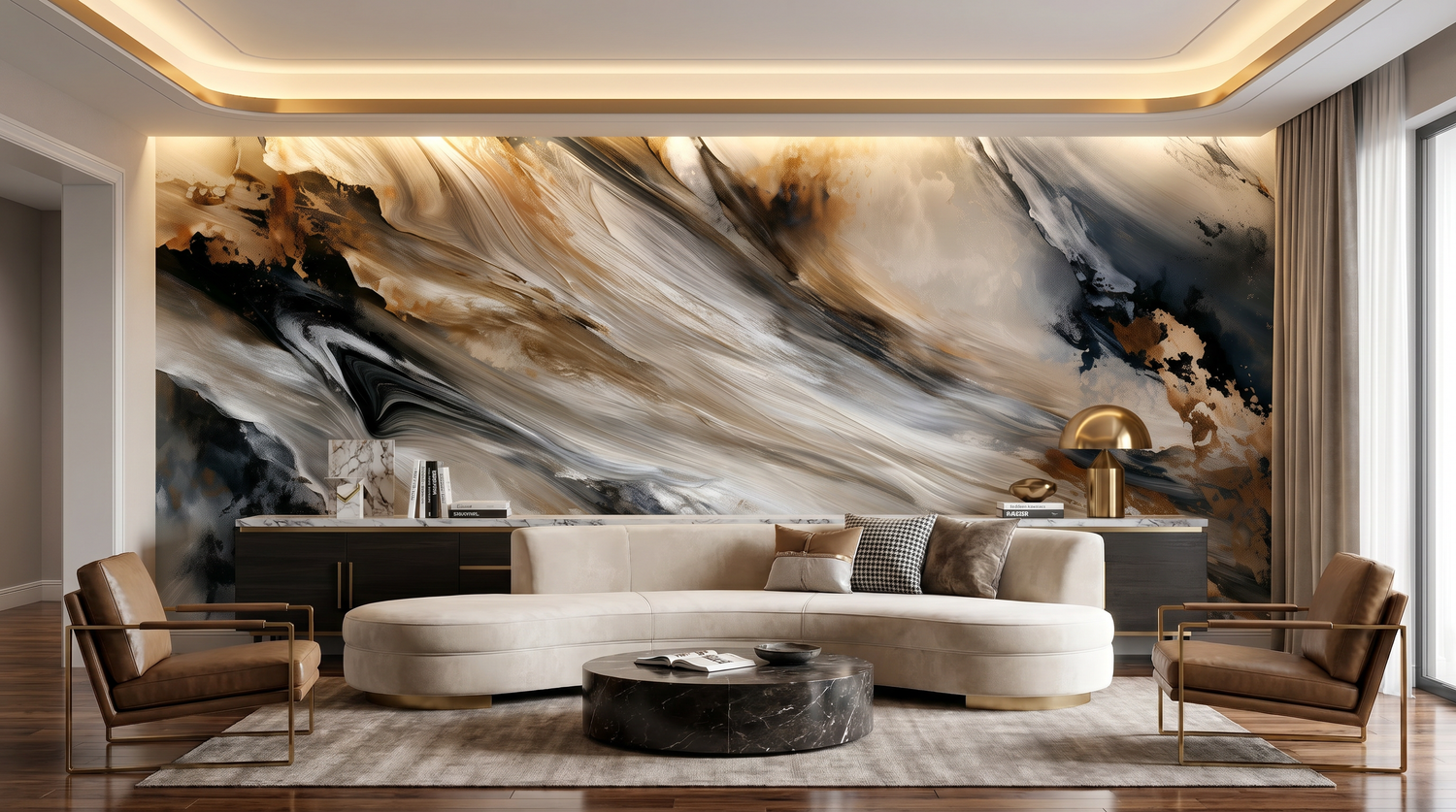 Mineral Flow Wall Mural – wall mural, view 5