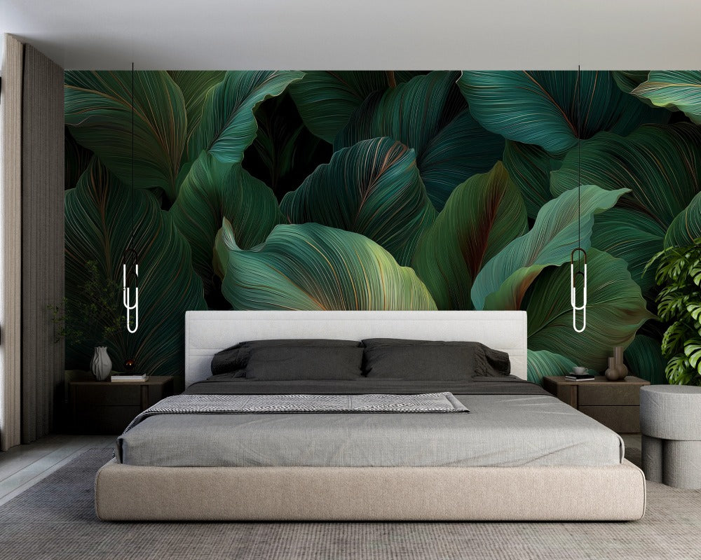 Natural Luxury: Exotic Leaf Texture for Modern and Sophisticated Backgrounds