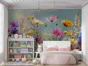 Field of Dreams: Wildflower Illustration in Soft and Vibrant Tones