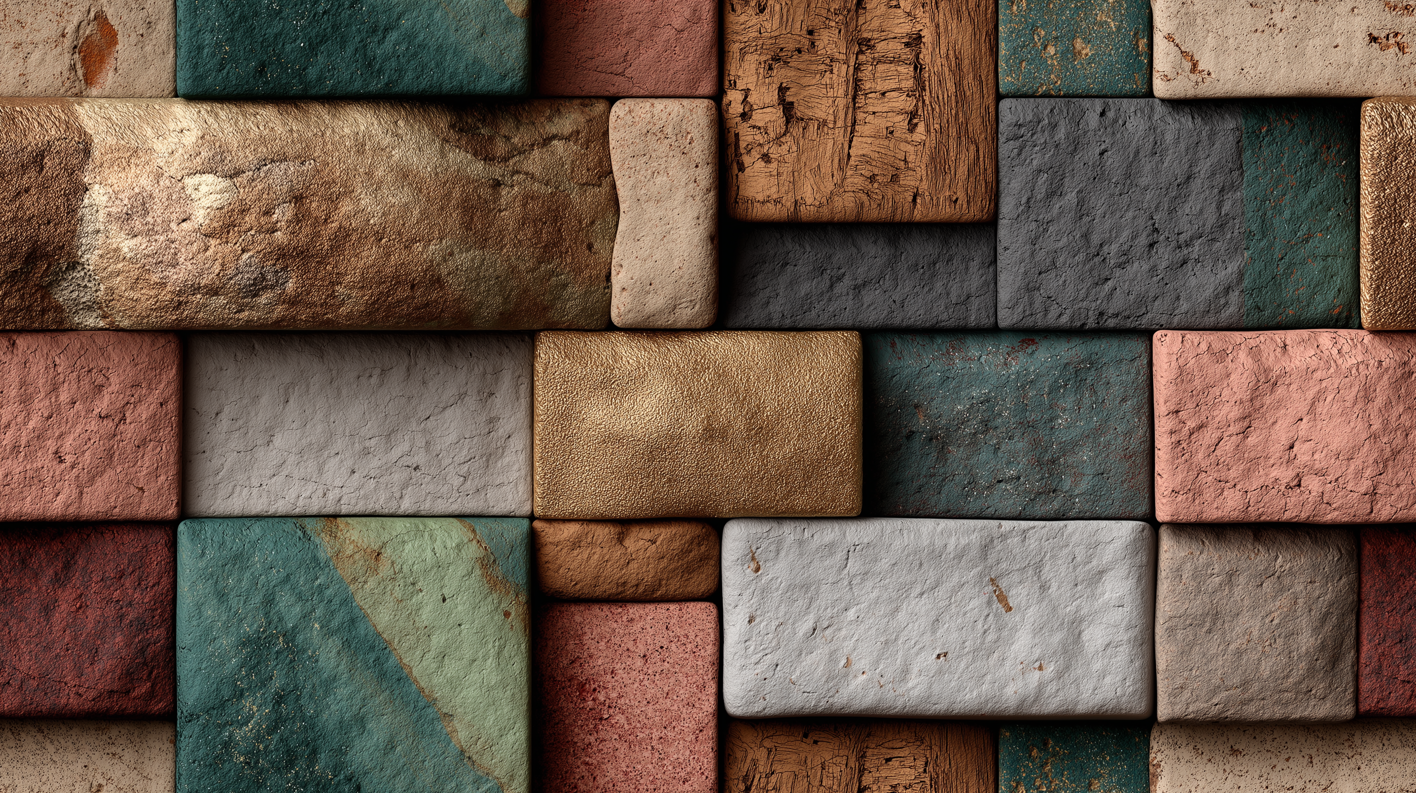 Earthbound Artisan Block Wall Mural