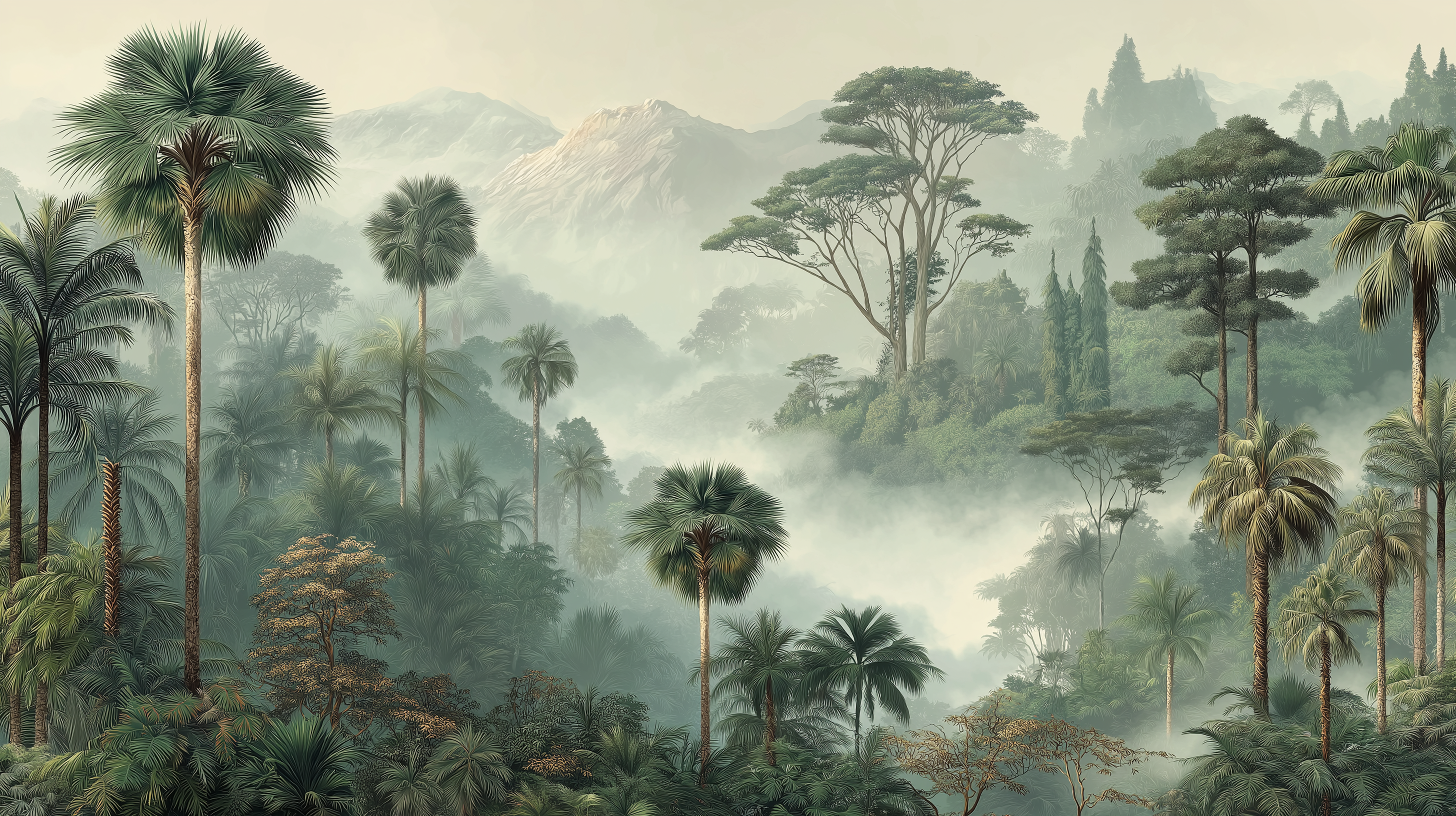 Ethereal Palm Highlands Wall Mural