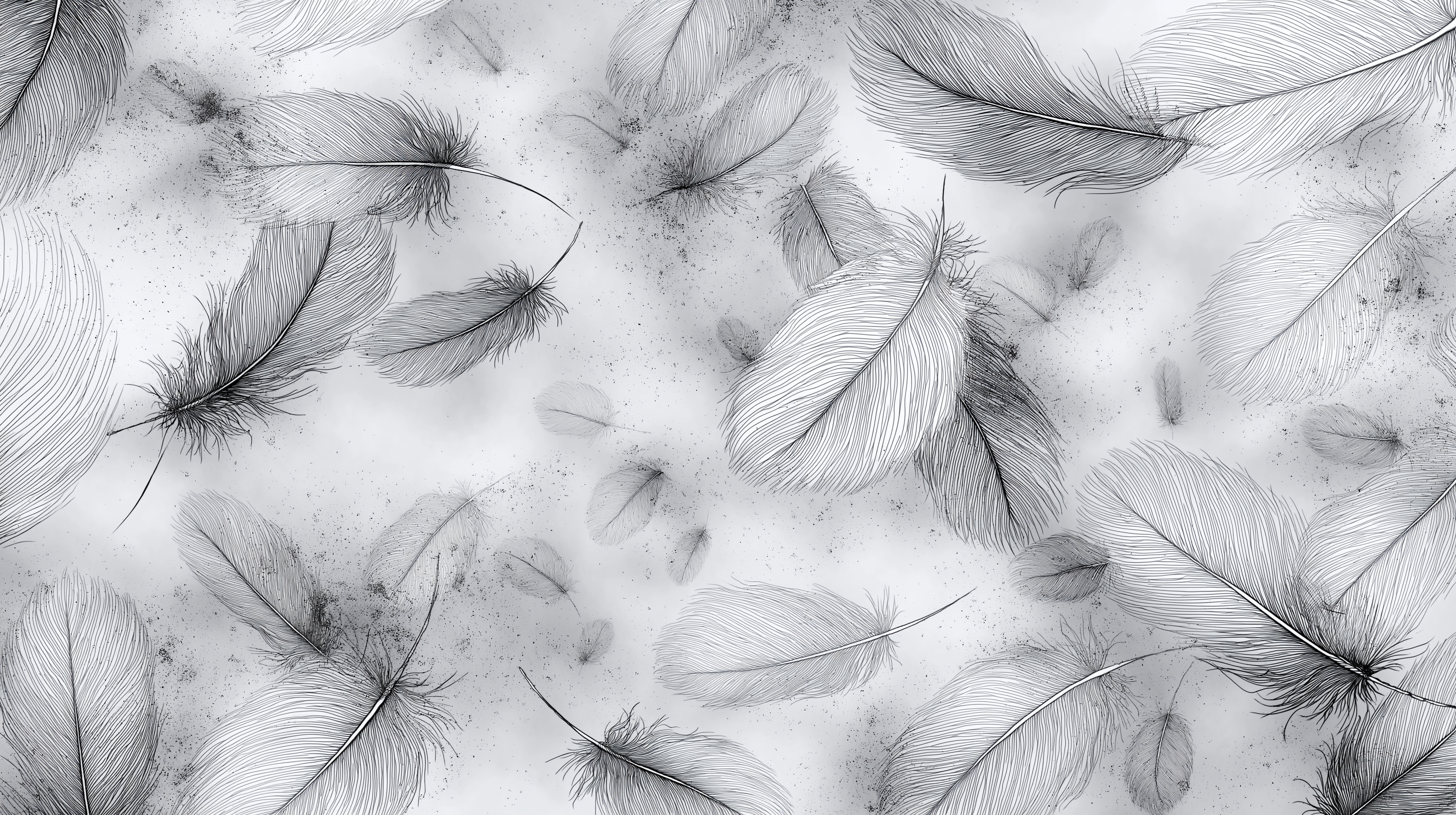 Whispered Plume Wall Mural