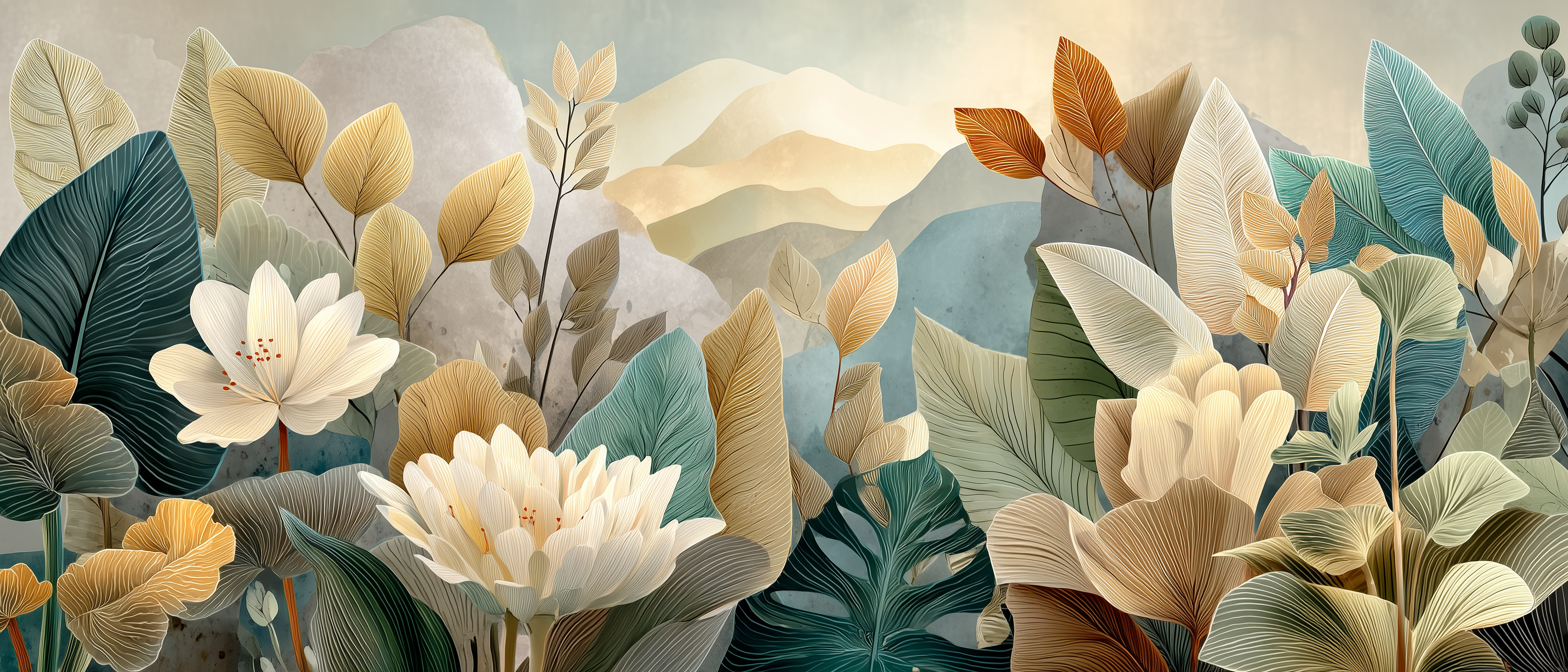 Petals of the Horizon Wall Mural