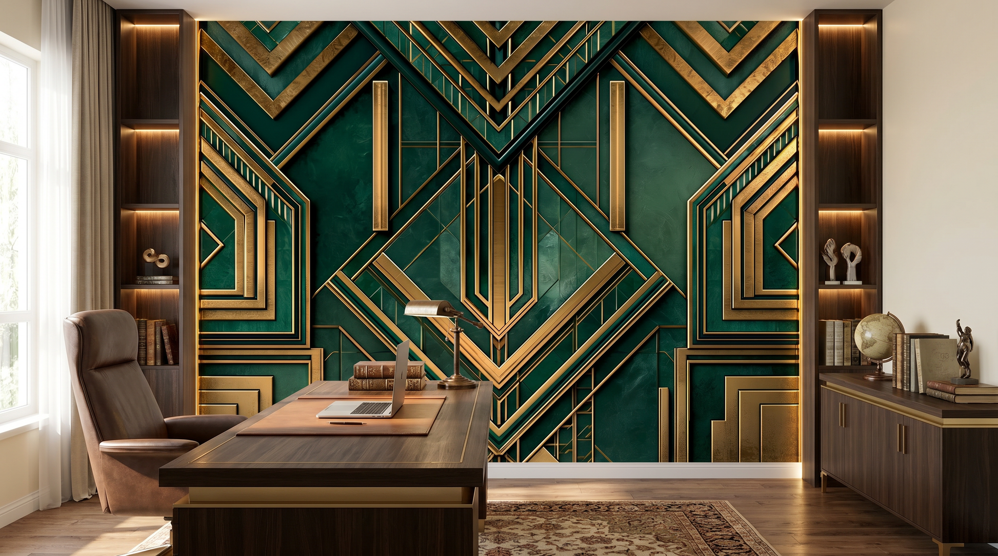 Emerald Deco Prestige Wall Mural – wall mural, view 5