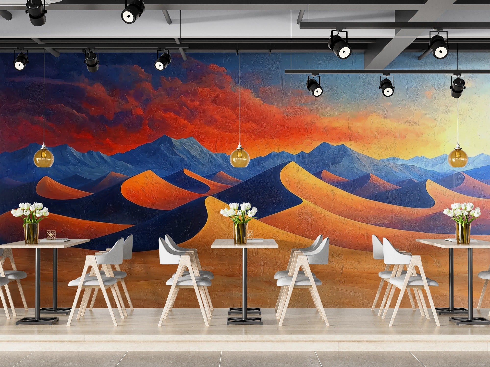 Ember Dunes Horizon Wall Mural