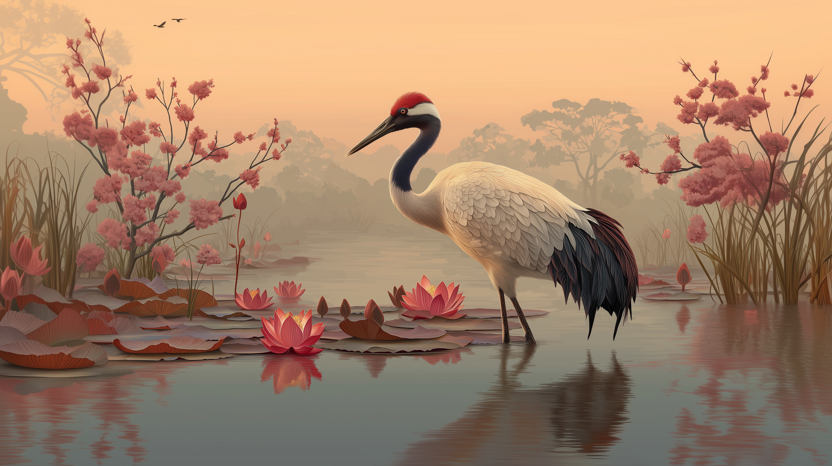 Lotus Stillness Wall Mural