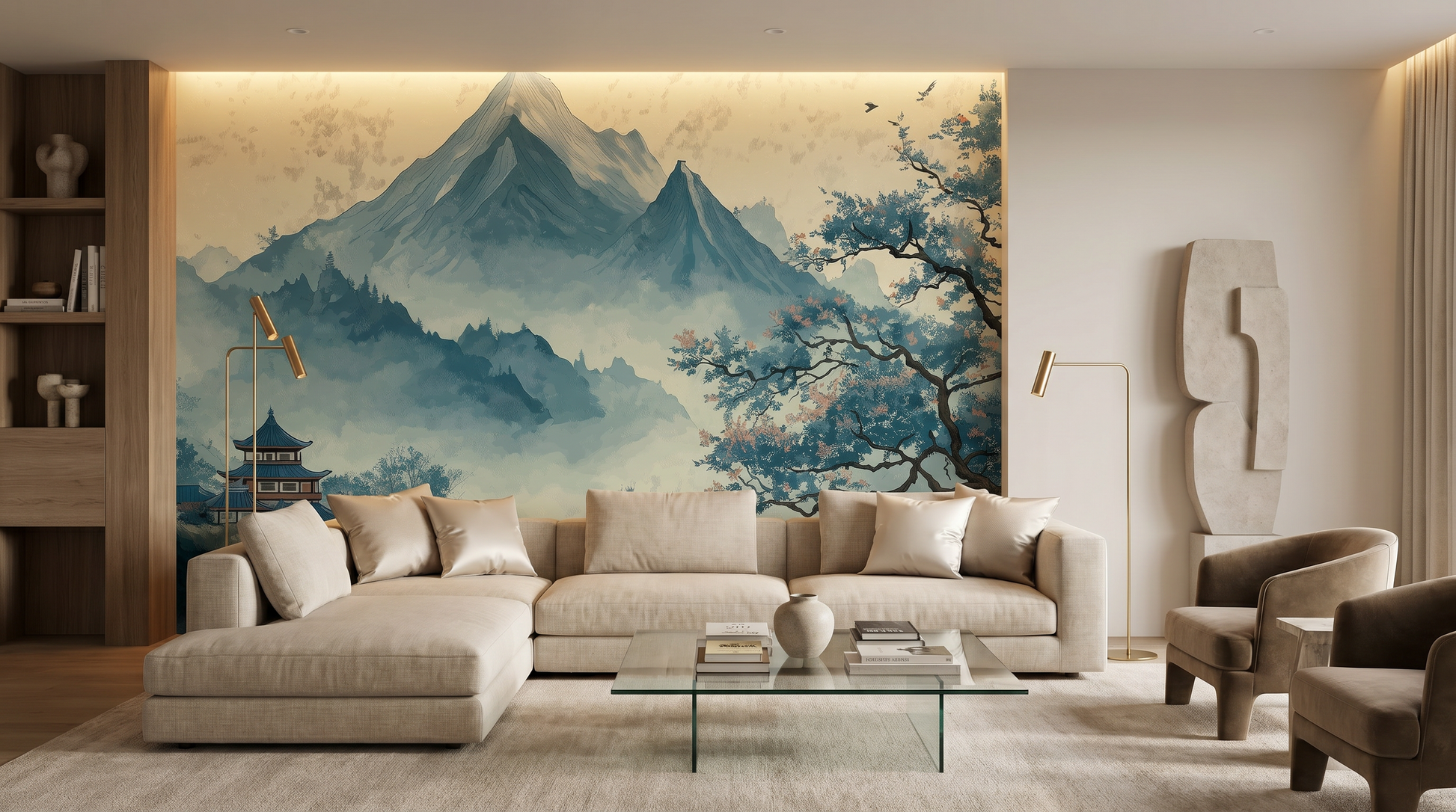 Celestial Peak Temple Wall Mural – wall mural, view 4