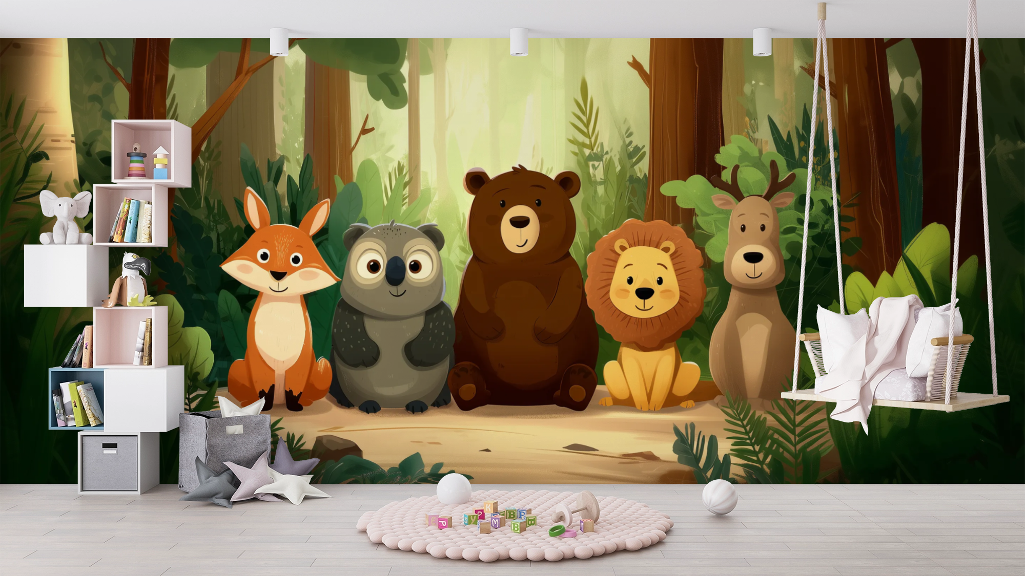 Woodland Friends Adventure Wall Mural