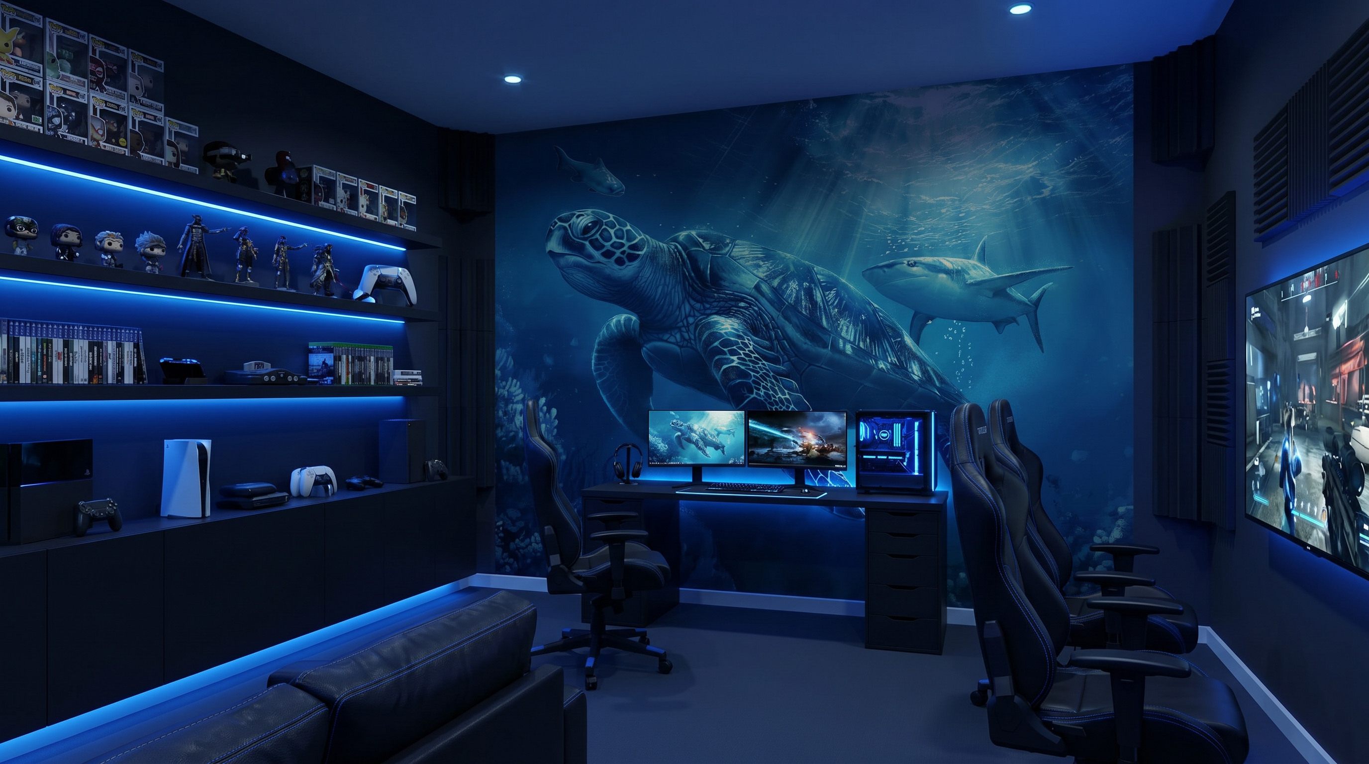 Ocean Guardian Turtle Wall Mural