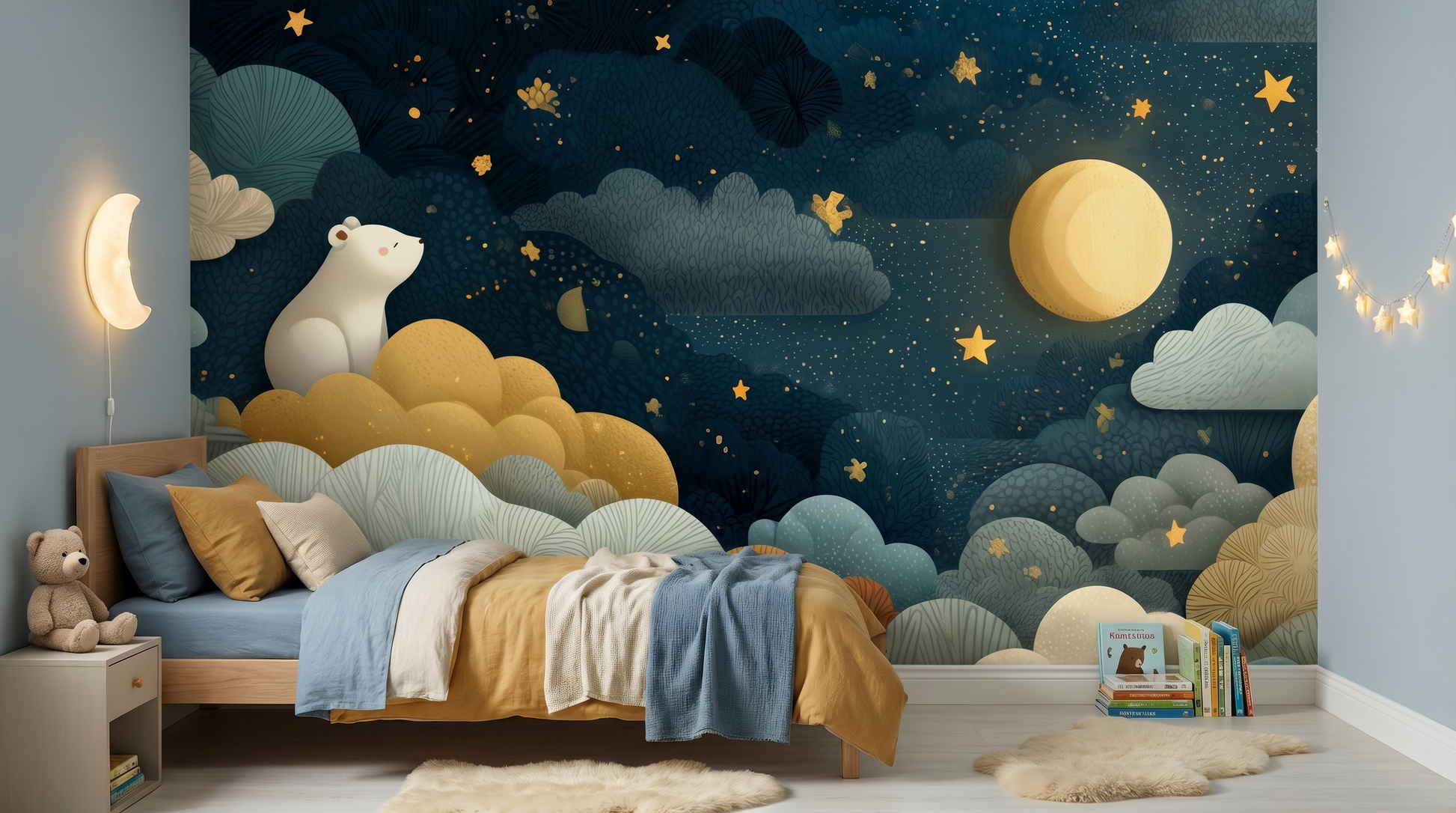 Moonbeam Polar Dreams Wall Mural – wall mural, view 5