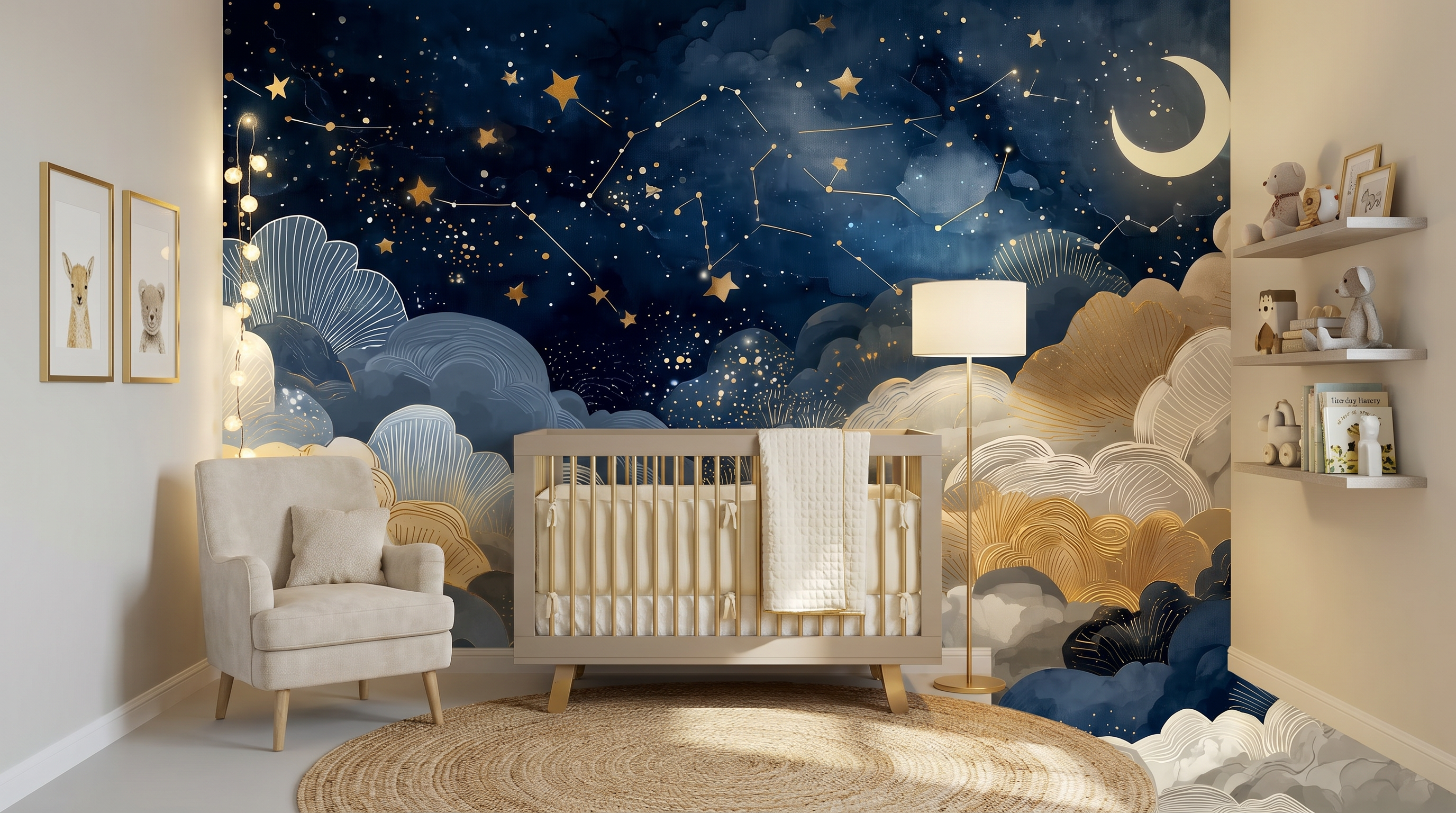 Celestial Mooncloud Dream Wall Mural