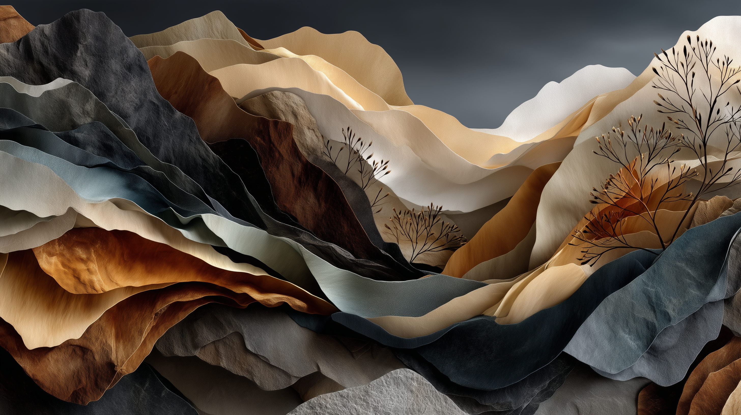 Carved Canyon Layers Wall Mural