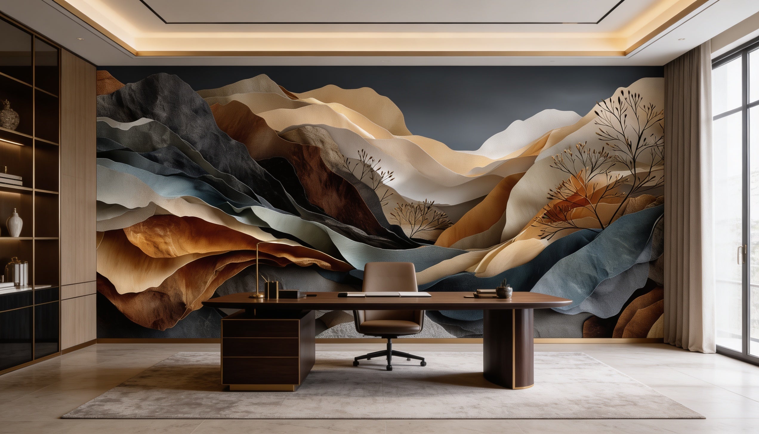 Carved Canyon Layers Wall Mural