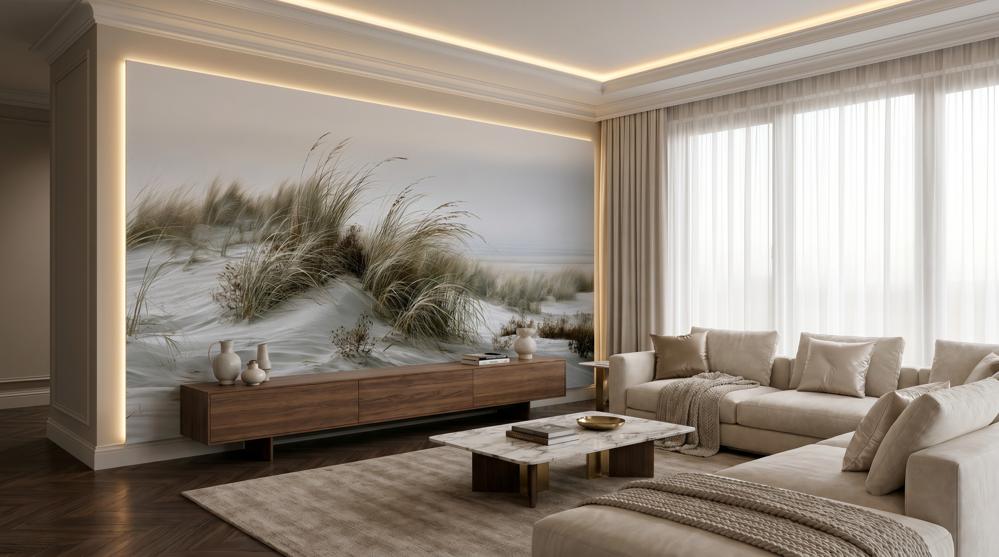 Coastal Dune Serenity Wall Mural – wall mural, view 4