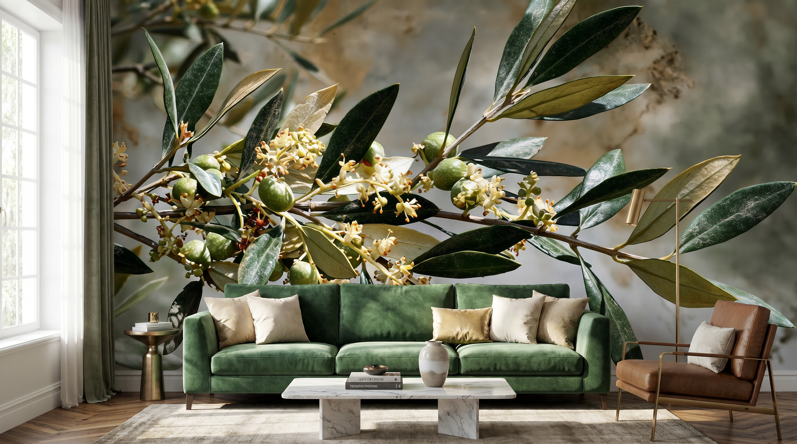 Mediterranean Olive Grove Wall Mural – wall mural, view 2