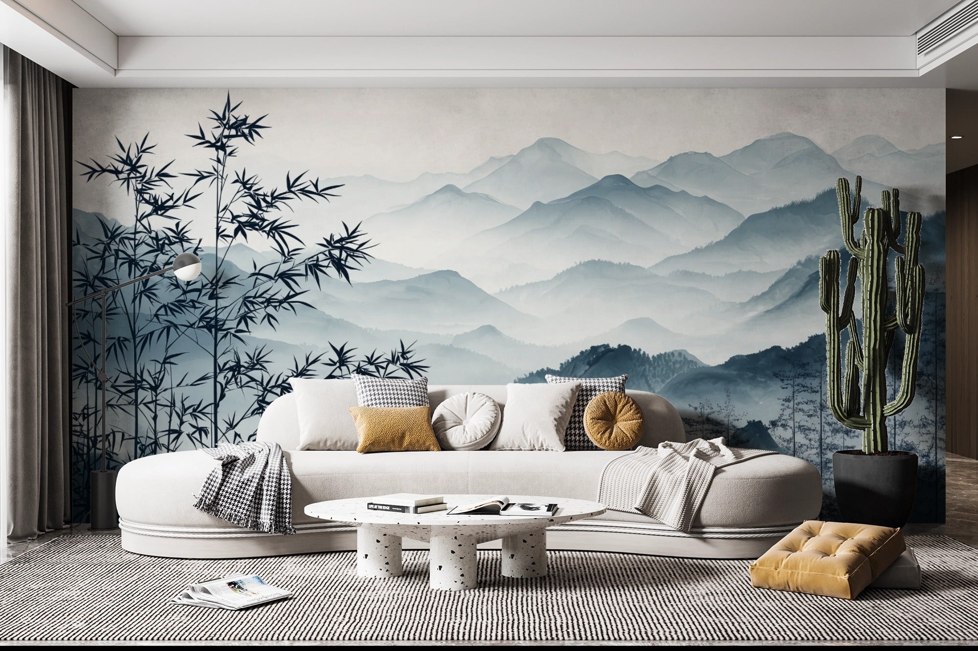 Mountain Whispers: Bamboo and Morning Mists