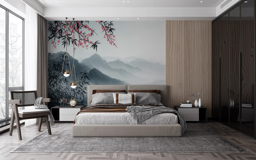 Morning Majesty: Blossoming among Misty Mountains