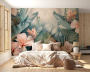 Pastel Oasis: Harmony of Flowers and Foliage