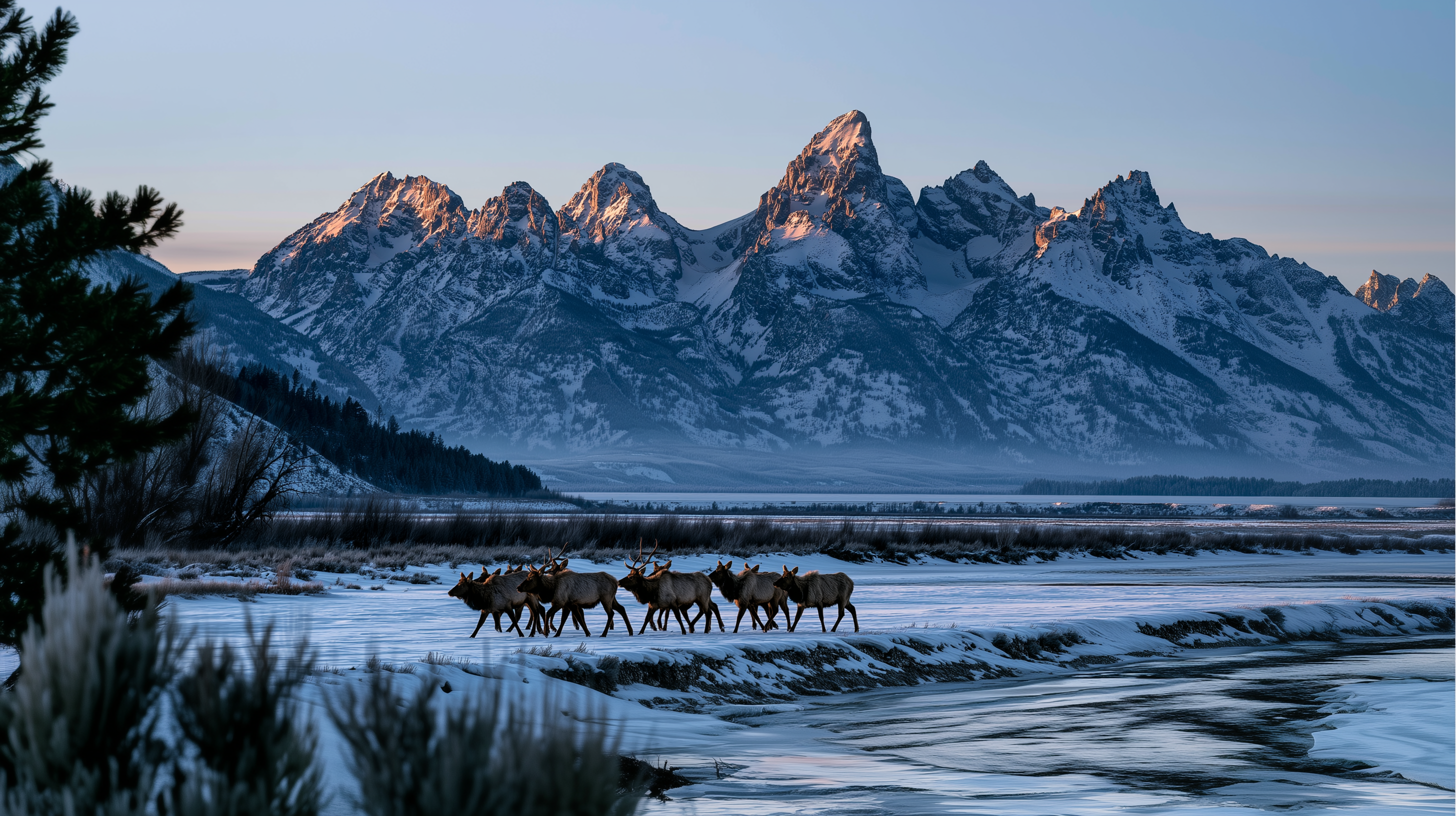 Alpine Majesty Elk Mountain Wall Mural
