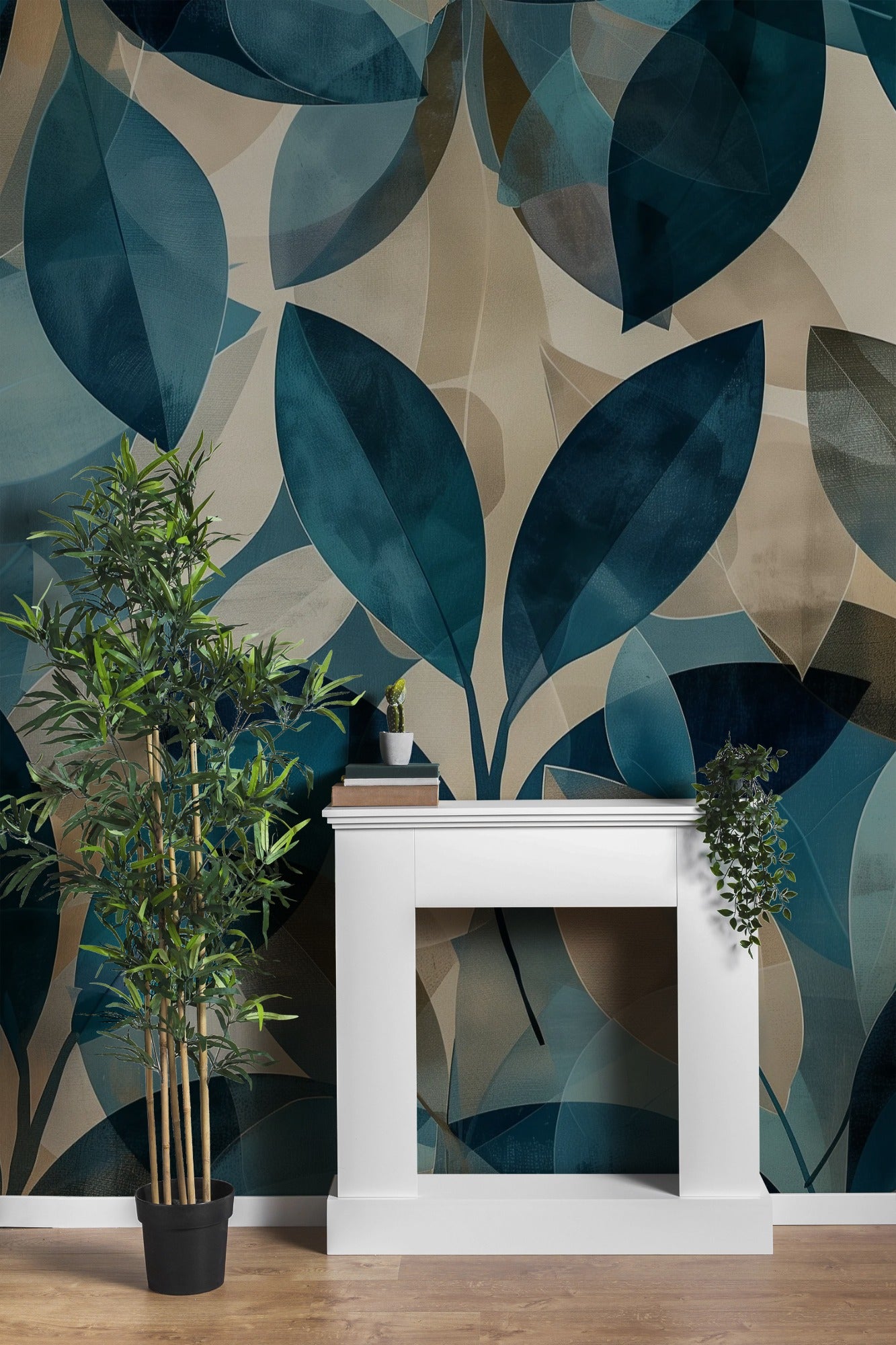 Botanical Symphony: Play of Shapes and Deep Tones