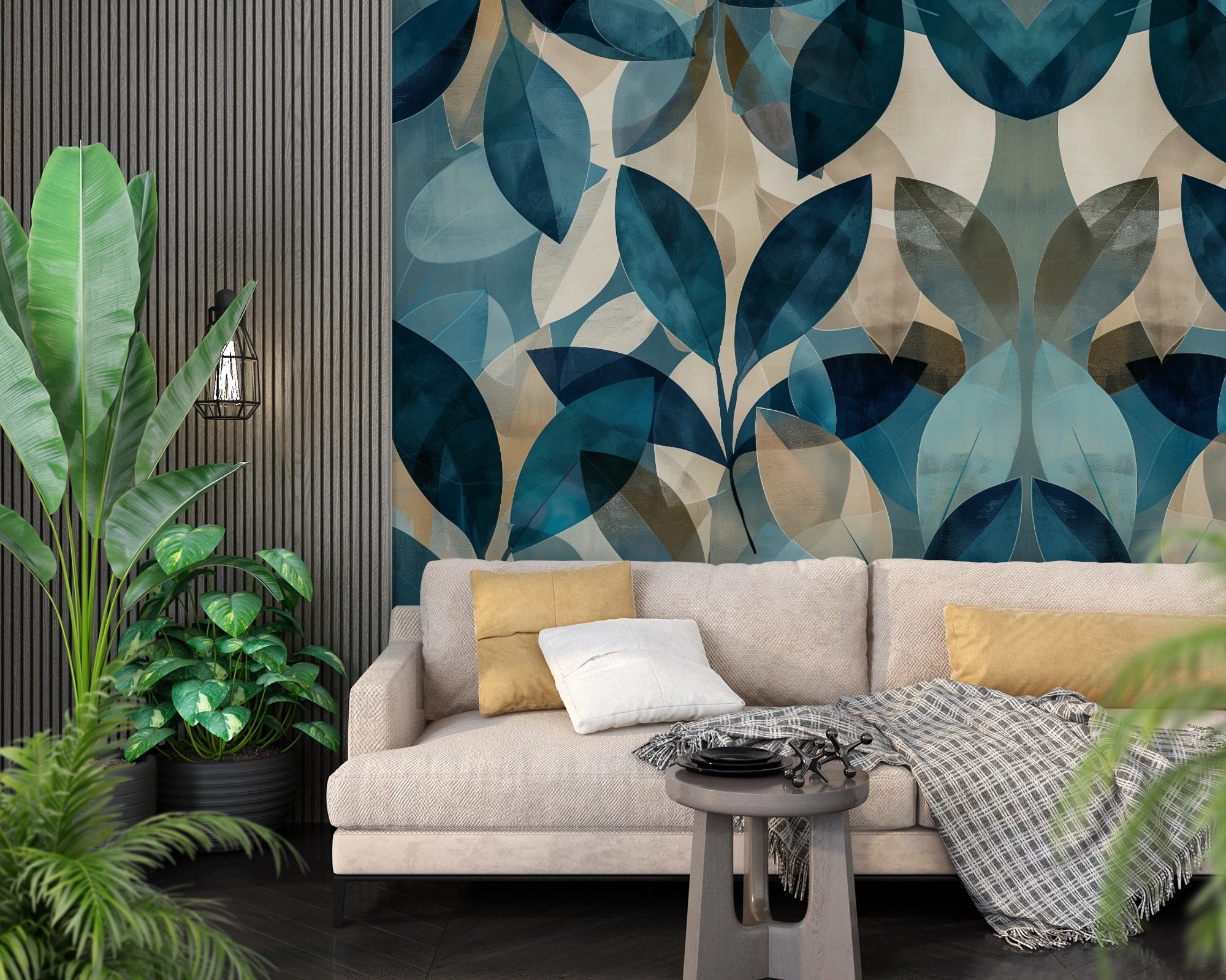 Botanical Symphony: Play of Shapes and Deep Tones