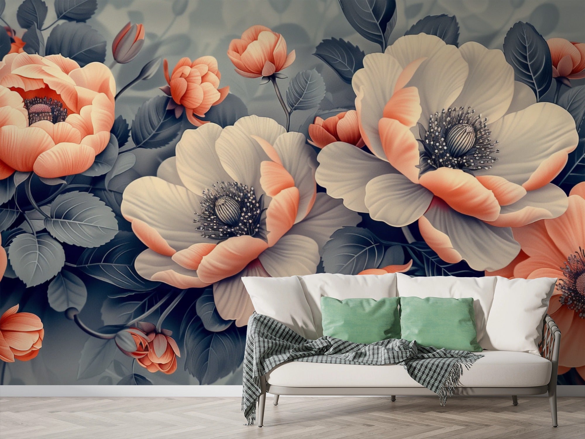 Floral Elegance: Peonies in Soft and Deep Palette