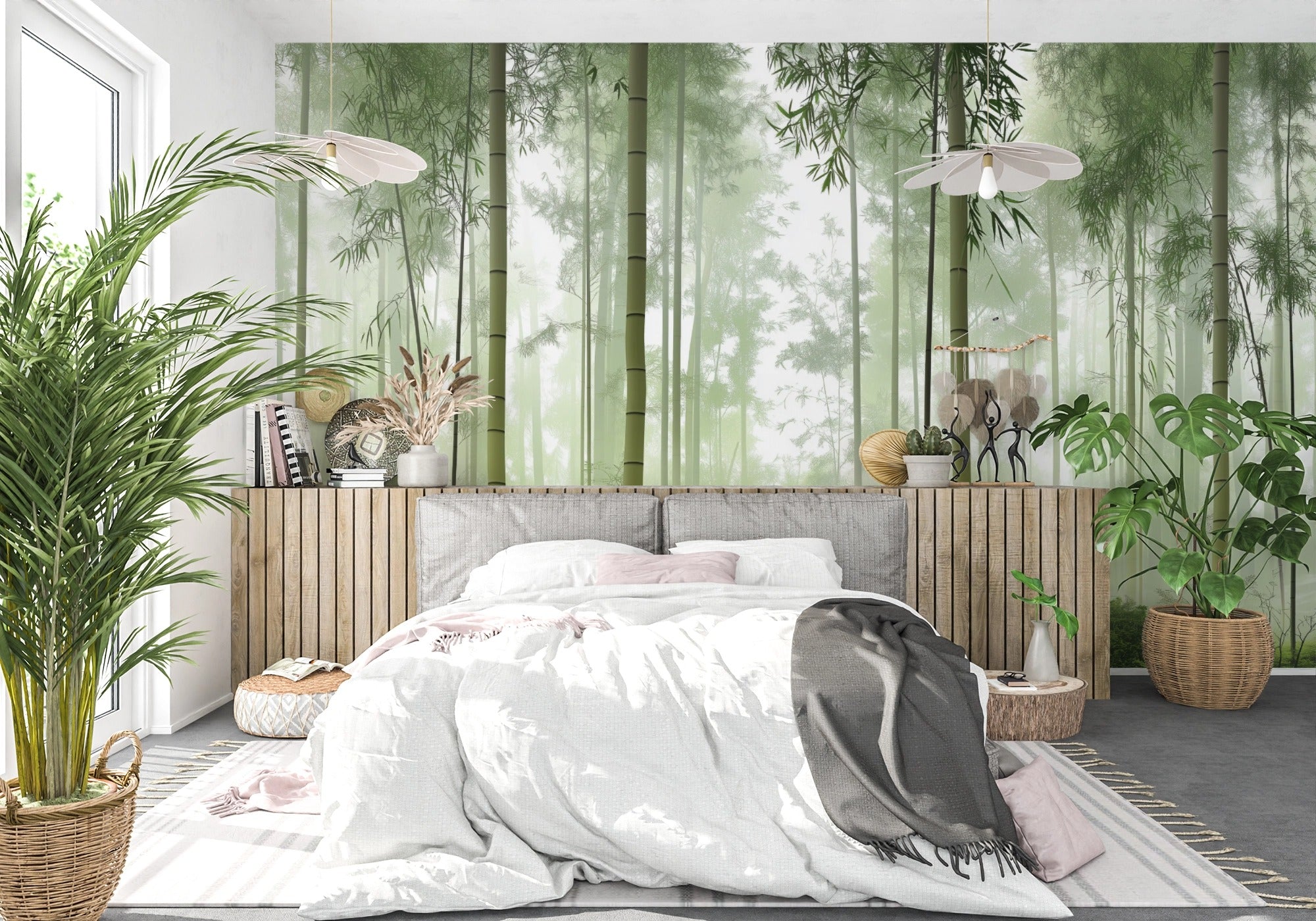 Misty Bamboo Forest: Zen Scene for Natural Inspiration and Inner Peace