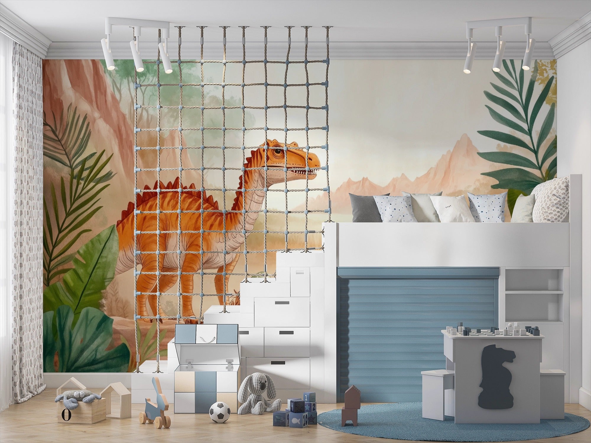 Dinosaur Illustration for Kids: Jurassic Cuteness with Eggs and Nature