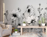 Contemporary Floral Design: Botanical Art in Grayscale
