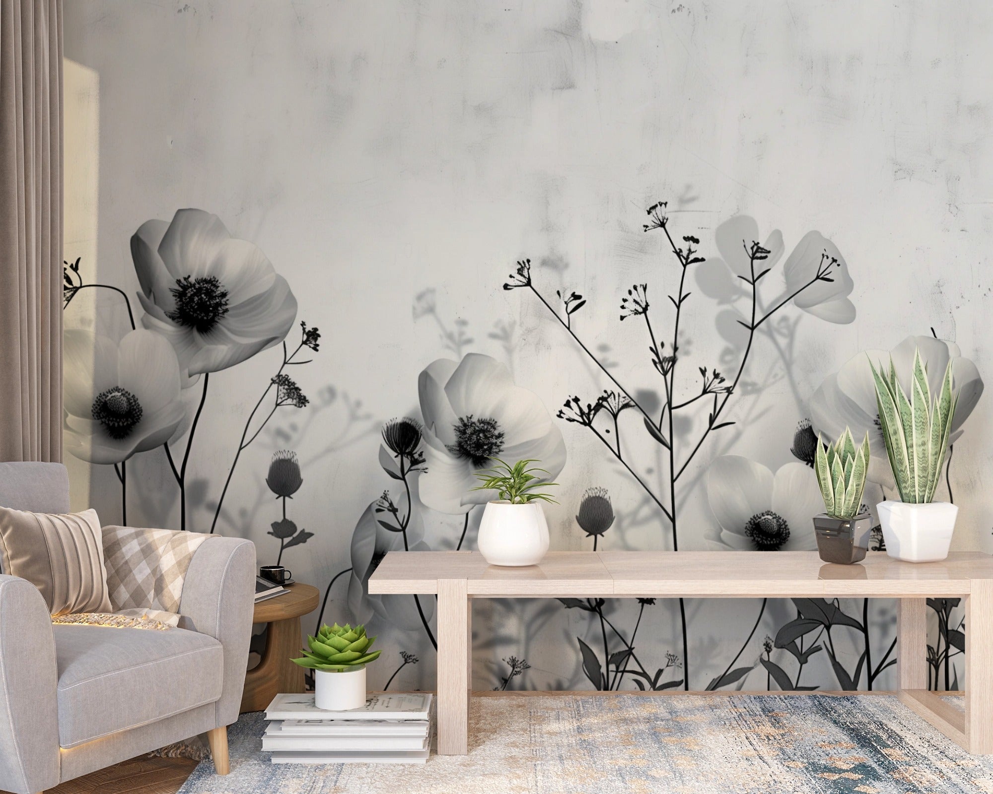 Floral Minimalism: Neutral-Toned Botanical Wall Art for Contemporary Styles